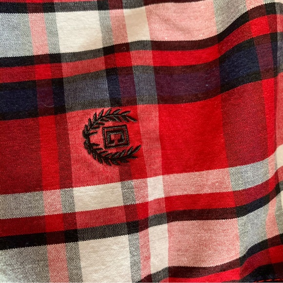Size 5 Chaps long sleeve button up. Like new. Red plaid - Picture 3 of 6